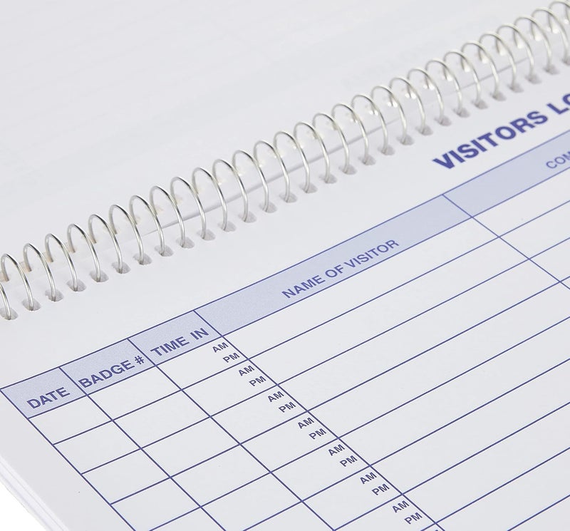 Rediform Visitors Log Book - Wirebound, 50 Pages, Space for 1,000 Entries, 28 x 21.6 cm - Image 3